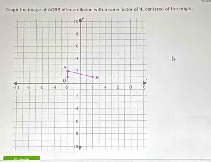 wate
Graph the image of