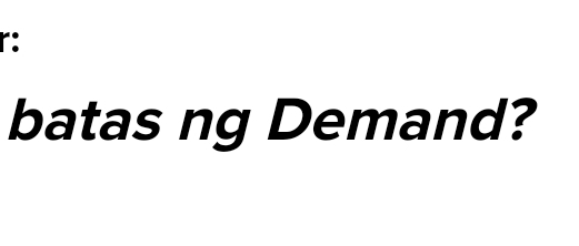 r: 
batas ng Demand?