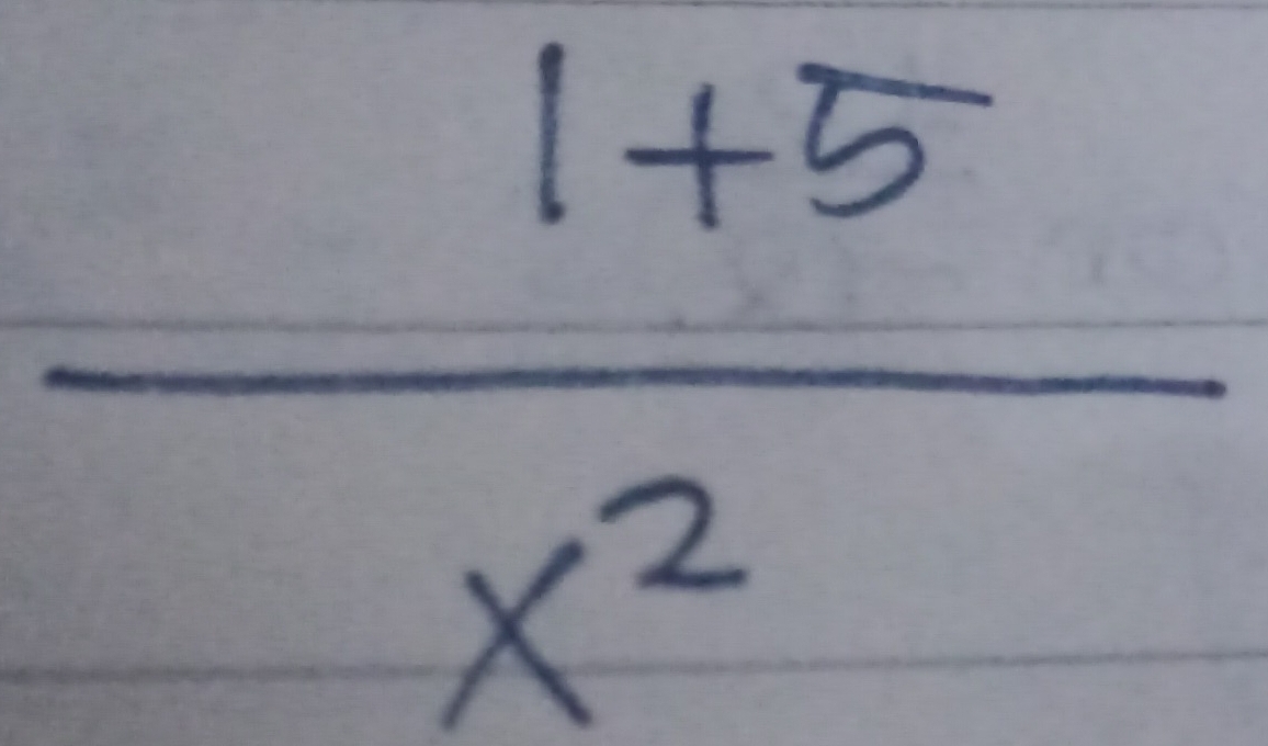  (1+5)/x^2 