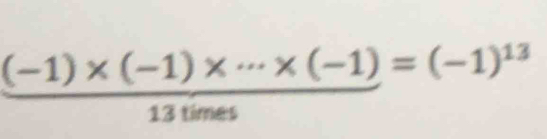  ((-1)* (-1)* ·s * (-1))/13sin ) =(-1)^13