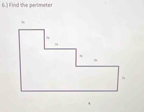 6.) Find the perimeter