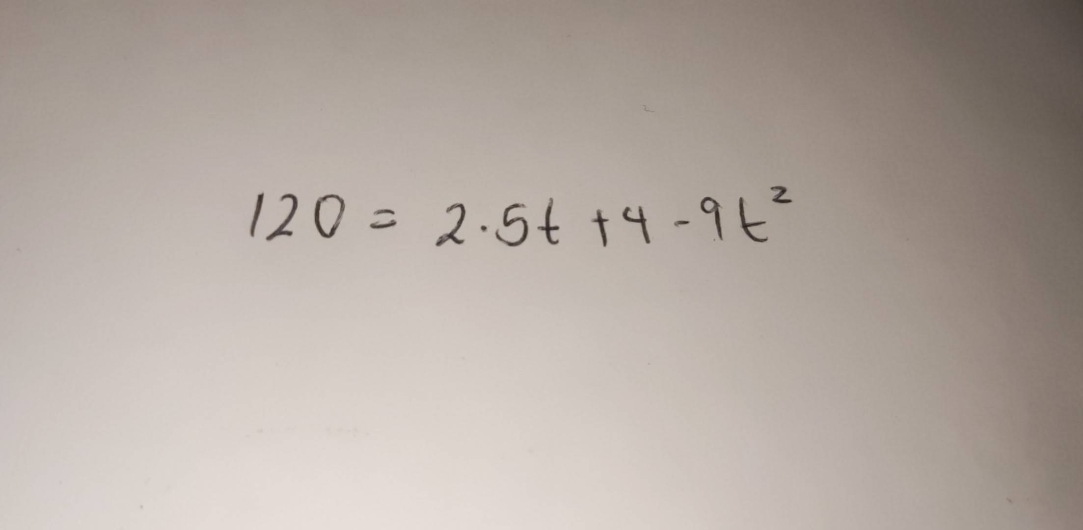 120=2.5t+4-9t^2