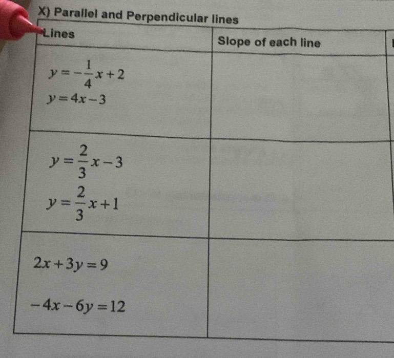 Parallel and Perpend