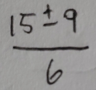  15± 9/6 