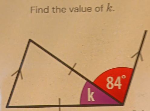 Find the value of k.