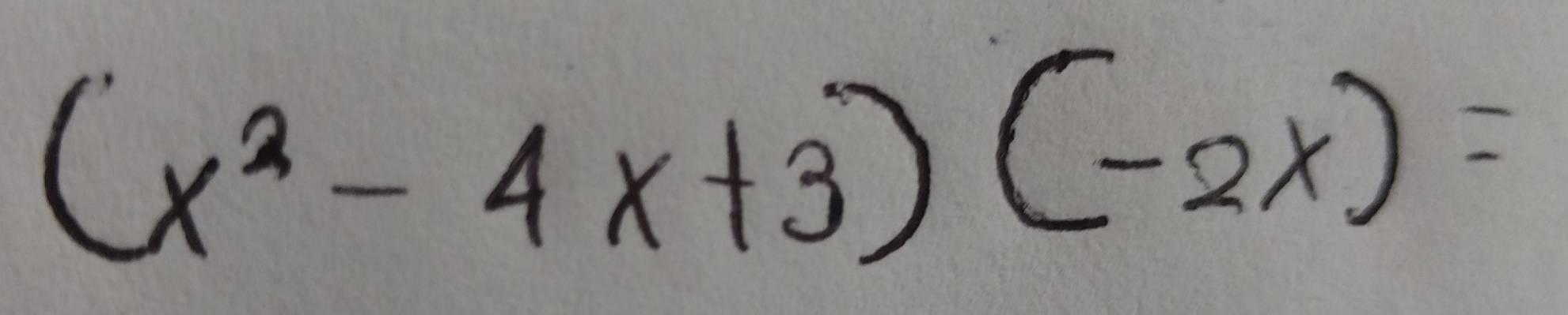 (x^2-4x+3)(-2x)=