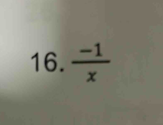  (-1)/x 