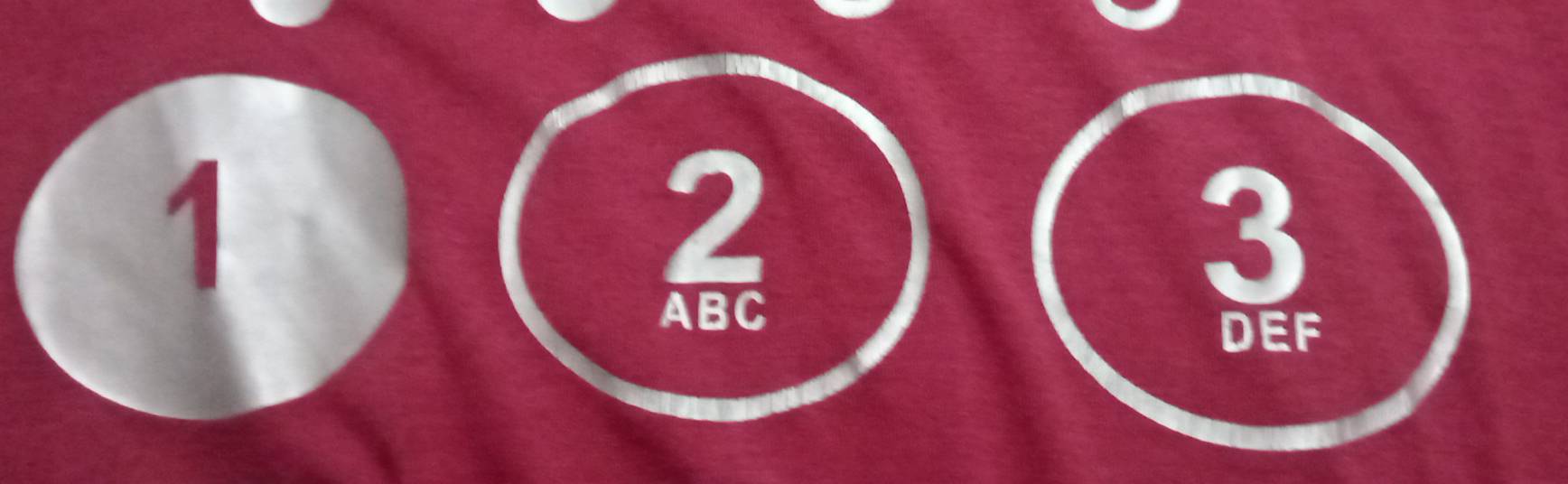 1
 2/ABC 
3
DEF