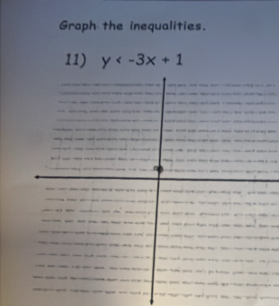 Graph the inequalities. 
11) y