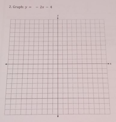 Graph: y=-2x-4
×