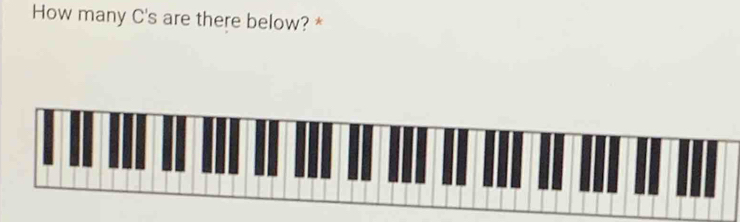 How many C's are there below? *