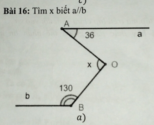 Tìm x biết a//b