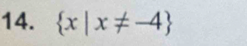  x|x!= -4