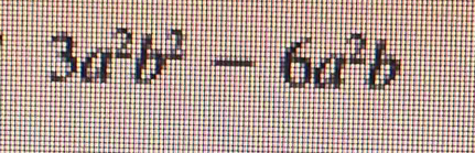 3a^2b^2-6a^2b