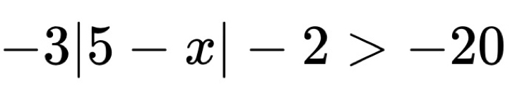 -3|5-x|-2>-20