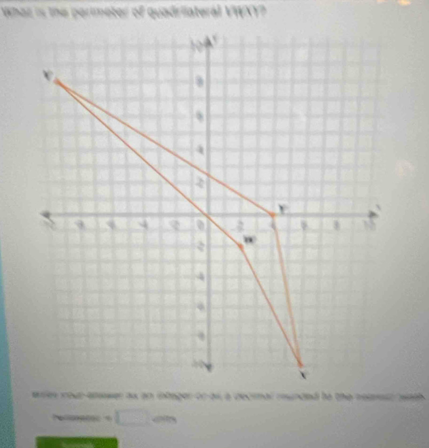 What is the perimeter of quadriateral ,