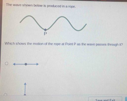 Solved: The wave shown below is produced in a rope. Which shows the ...