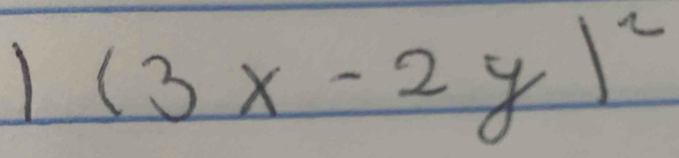 (3x-2y)^2