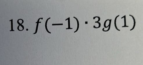 f(-1)· 3g(1)