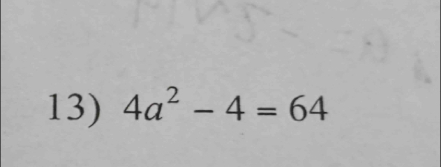 4a^2-4=64