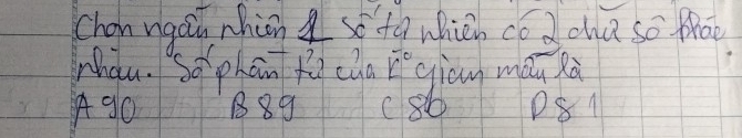 chon ngán nhàn sotq whièn codcha so āo
Whou. So phan fùca overline k° giām mán Rà
Ago 889 (86 081