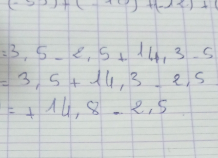 (-5))+(-10)+(-12)+(
=3,5-2,5+14,3-5
=3,5+14,3-2,5
=+14,8-2,5