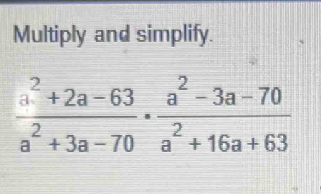 Multiply and simplify.