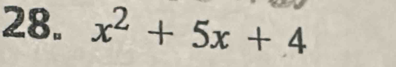 x^2+5x+4