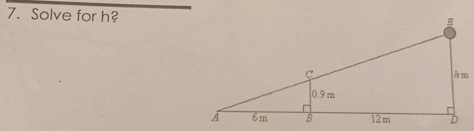 Solve for h?