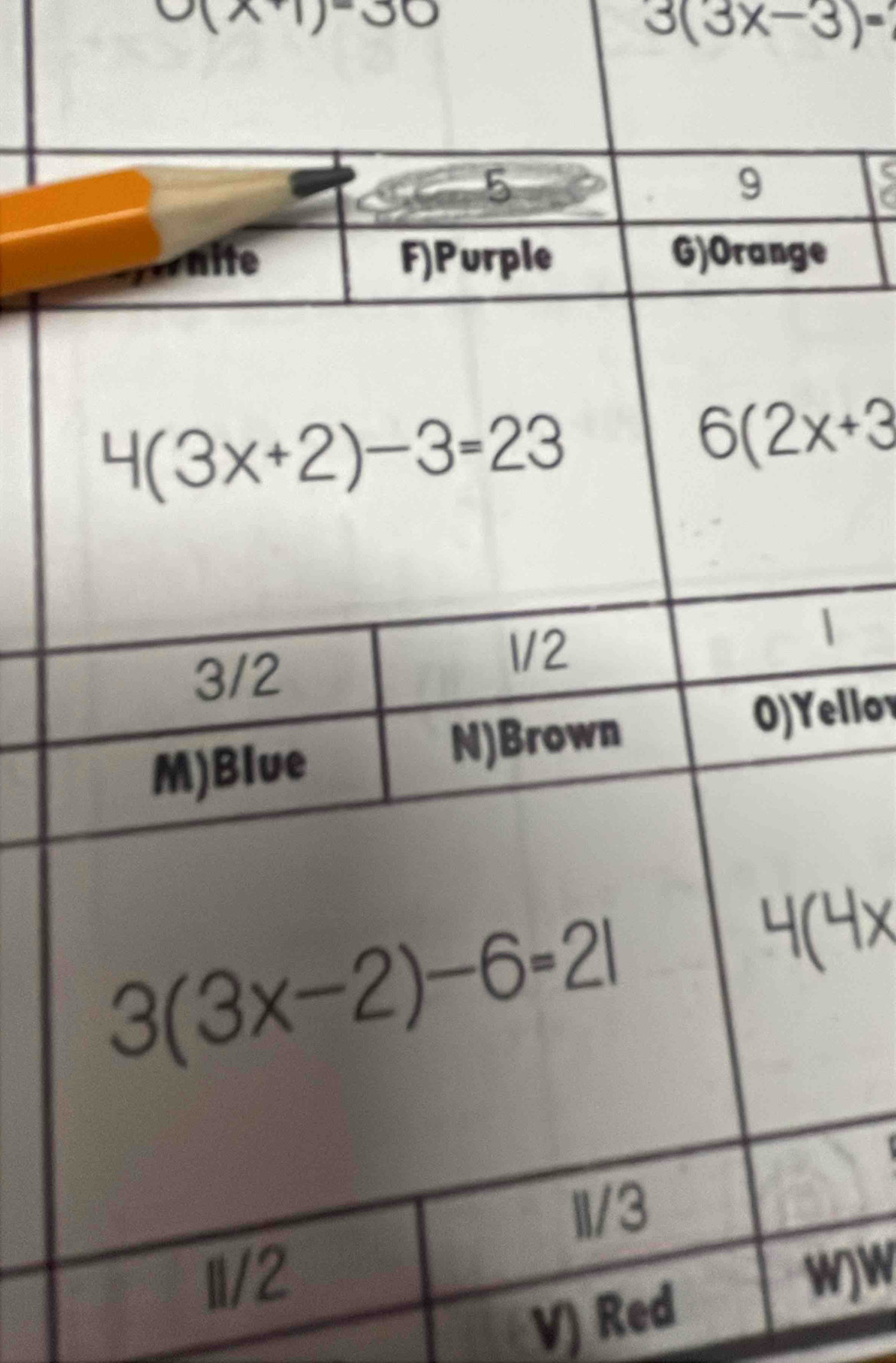 a(x+1)=30
3(3x-3)=
9
|
llov
JW
V) Red