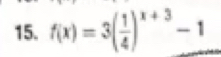 f(x)=3( 1/4 )^x+3-1