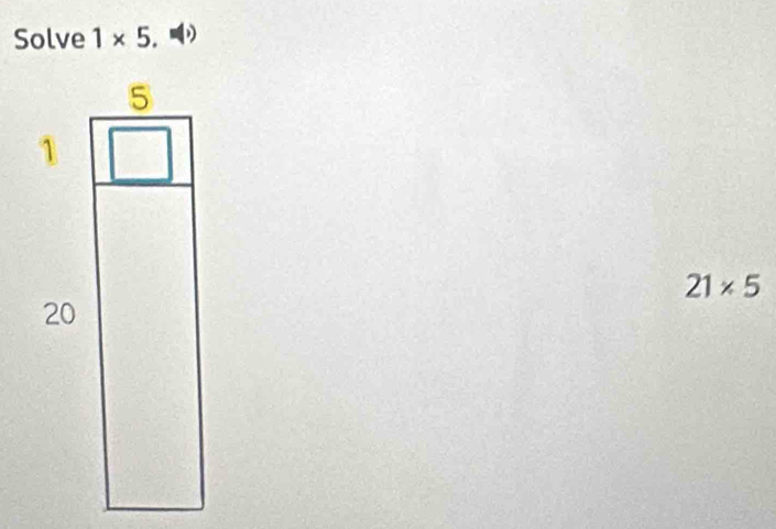 Solve 1* 5.
21* 5