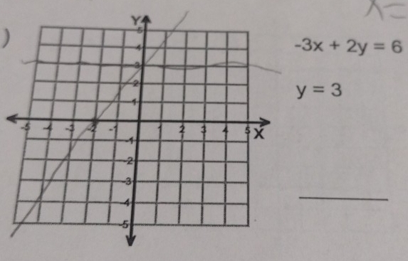 )
-3x+2y=6
y=3
_