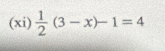 (xi)  1/2 (3-x)-1=4