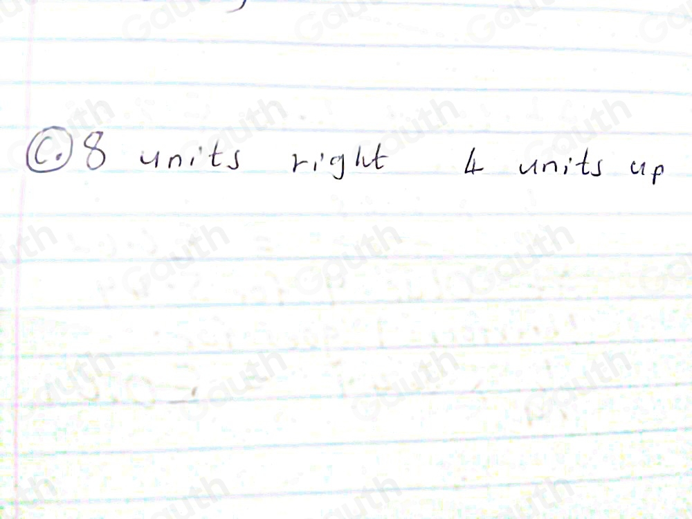 Solved: Describe the translation from the shaded figure to the unshaded ...