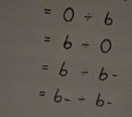 =0/ 6
=6/ 0
=6/ 6-
=6-/ 6-