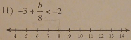 -3+ b/8 