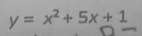 y=x^2+5x_ +1