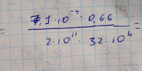 = (7,1.0^(-4)· 0,66)/2.10^(11)· 32· 10^4 =