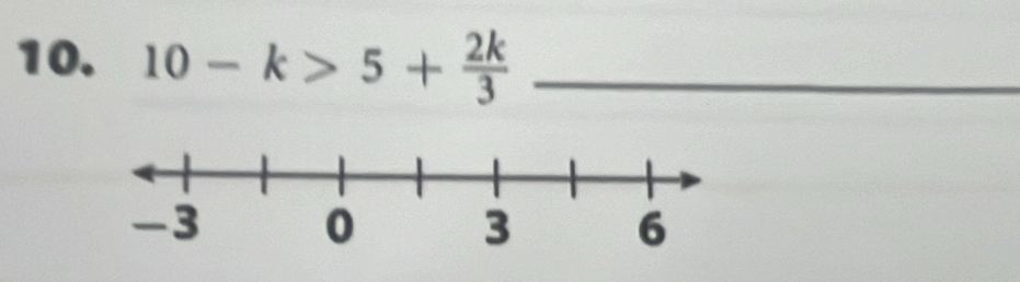 10-k>5+ 2k/3  _