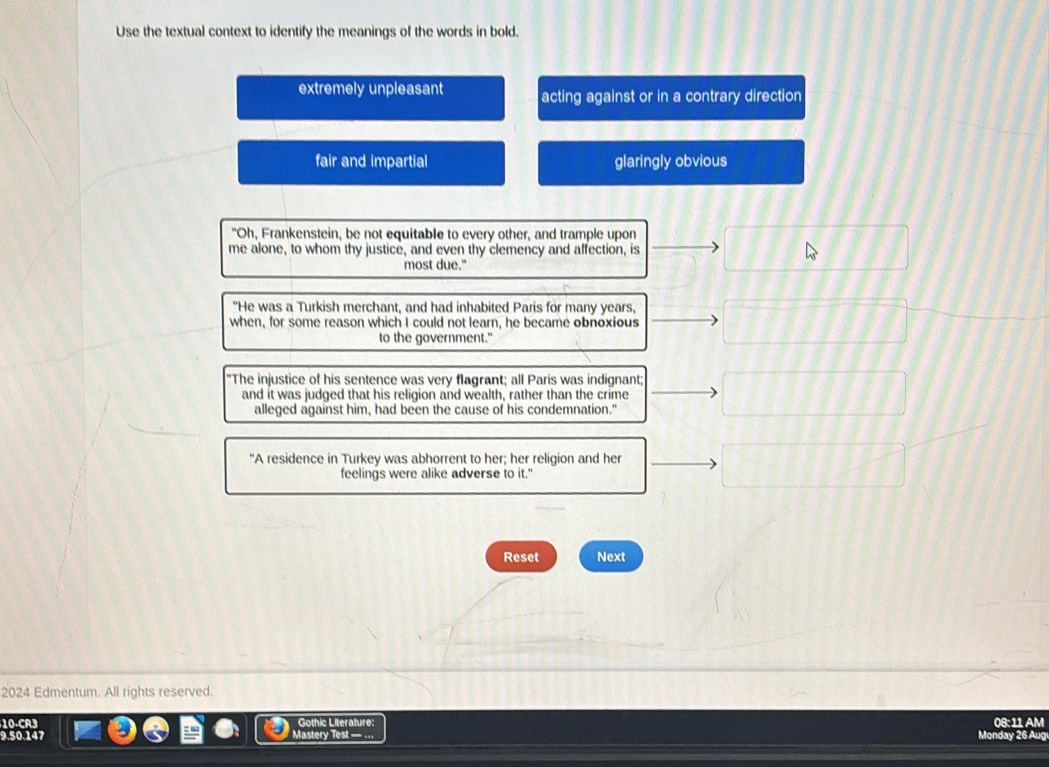 Solved: Use the textual context to identify the meanings of the words ...