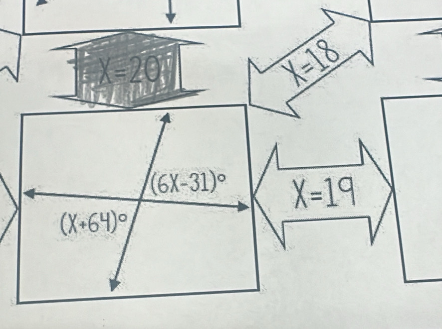 X=20
X=18
X=19