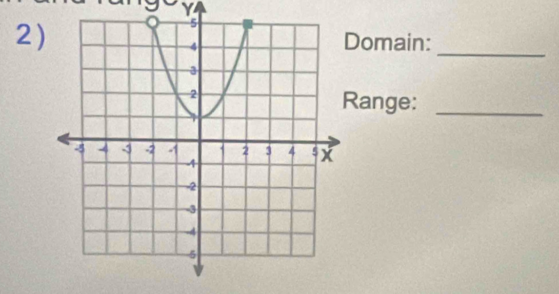 Y
2)Domain: 
_ 
ange:_