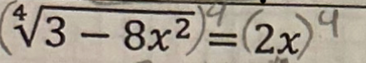 √3− 8x²= 2x