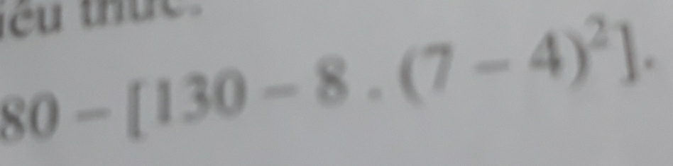 th e
80-[130-8.(7-4)^2].