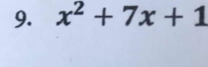 x^2+7x+1