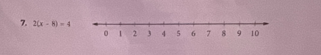 2(x-8)=4