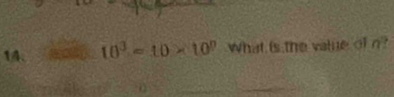 10^3=10* 10^0 What is the value of n'?