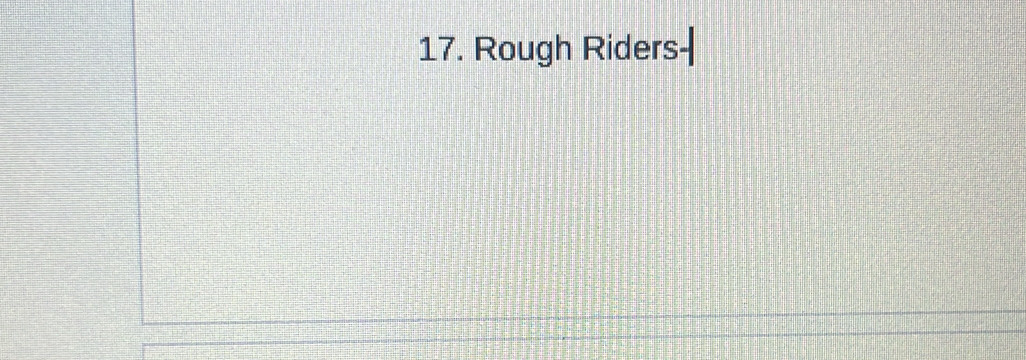 Rough Riders-