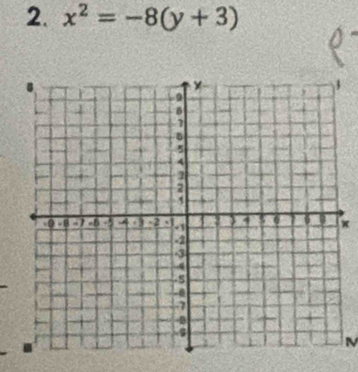 x^2=-8(y+3)
x